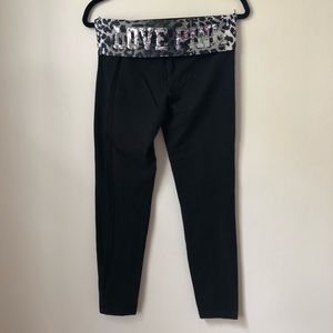 PINK cropped ankle Yoga Leggings